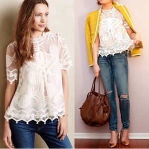 Anthropologie HD Paris Pineapple Top